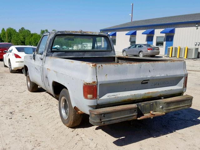 1GCDR14Z0HS115736 - 1987 CHEVROLET R10 GRAY photo 3