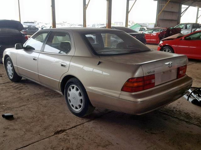 JT8BH22F5T0062124 - 1996 LEXUS LS 400 GOLD photo 3