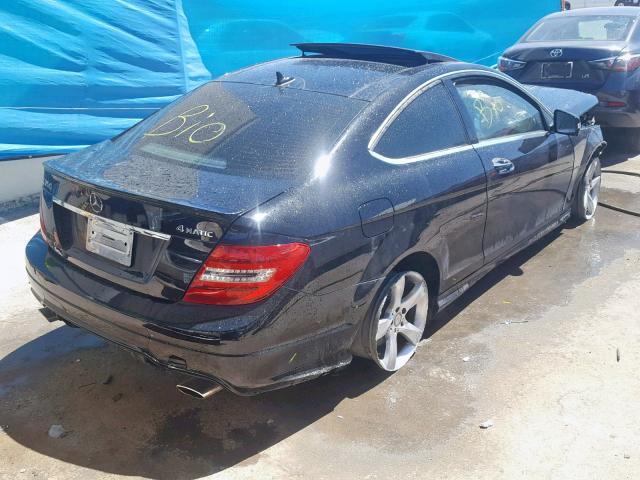 WDDGJ8JB4FG420814 - 2015 MERCEDES-BENZ C 350 4MAT BLACK photo 4