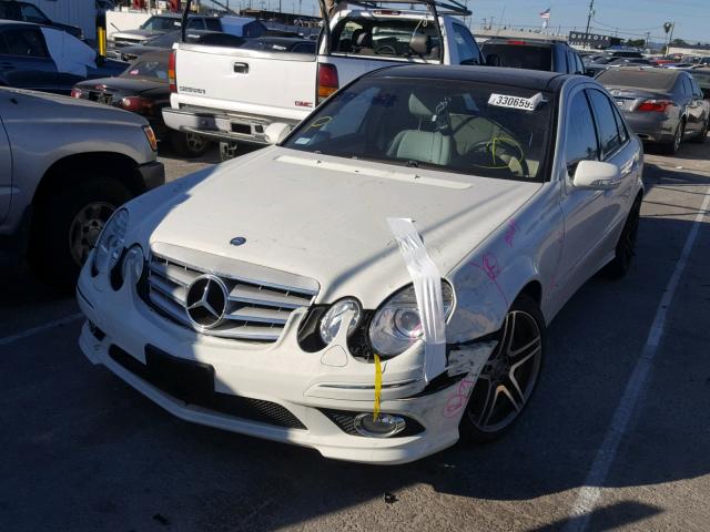 WDBUF56X38B196130 - 2008 MERCEDES-BENZ E 350 WHITE photo 2