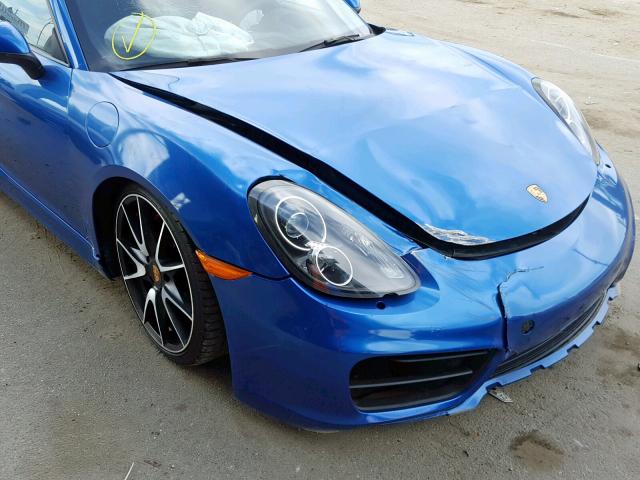 WP0AB2A85EK193644 - 2014 PORSCHE CAYMAN S BLUE photo 9