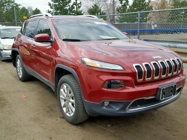 1C4PJMDS8GW183542 - 2016 JEEP CHEROKEE L RED photo 1