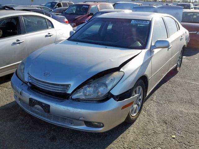 JTHBF30G630090747 - 2003 LEXUS ES 300 SILVER photo 2