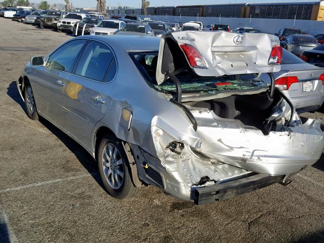 JTHBF30G630090747 - 2003 LEXUS ES 300 SILVER photo 3