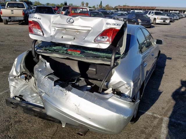 JTHBF30G630090747 - 2003 LEXUS ES 300 SILVER photo 4