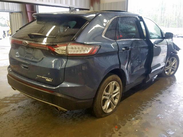 2FMPK4K97JBB41834 - 2018 FORD EDGE TITAN BLUE photo 4