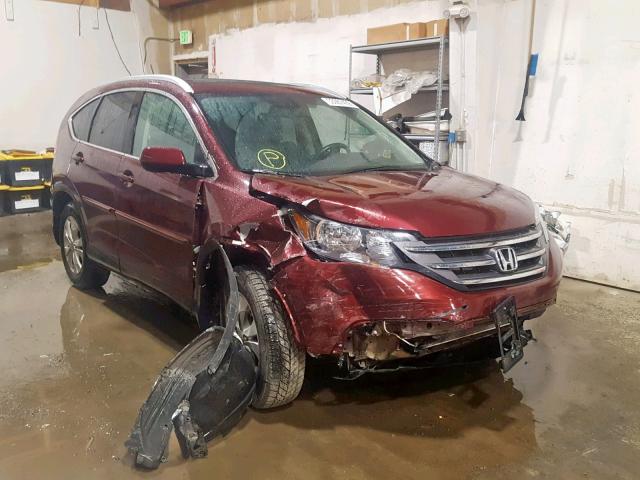 5J6RM4H75DL000112 - 2013 HONDA CR-V EXL BURGUNDY photo 1