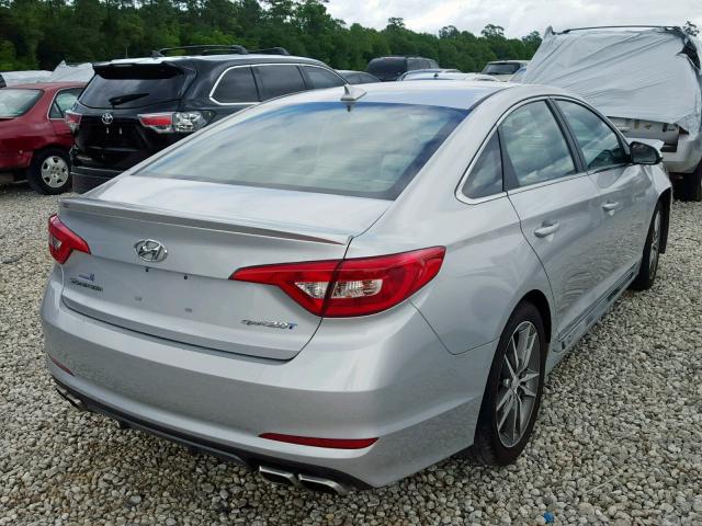 5NPE34AB4HH564902 - 2017 HYUNDAI SONATA SPO SILVER photo 4