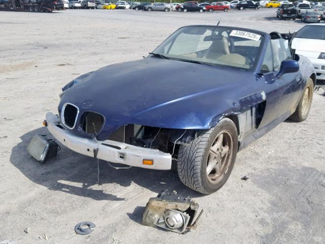 4USCH7327WLE07524 - 1998 BMW Z3 1.9 BLUE photo 2