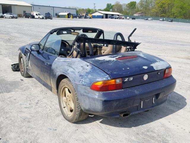 4USCH7327WLE07524 - 1998 BMW Z3 1.9 BLUE photo 3