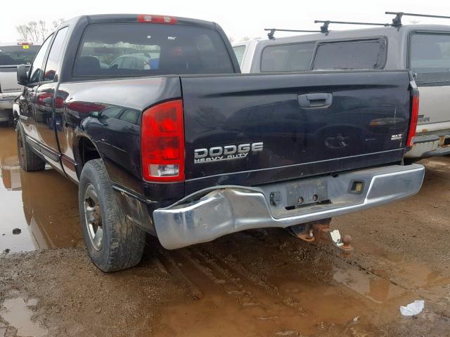 3D7KA28D23G725050 - 2003 DODGE RAM 2500 S BLACK photo 3