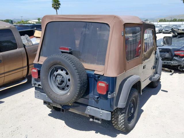 1J4FY19PXRP469197 - 1994 JEEP WRANGLER / GREEN photo 4