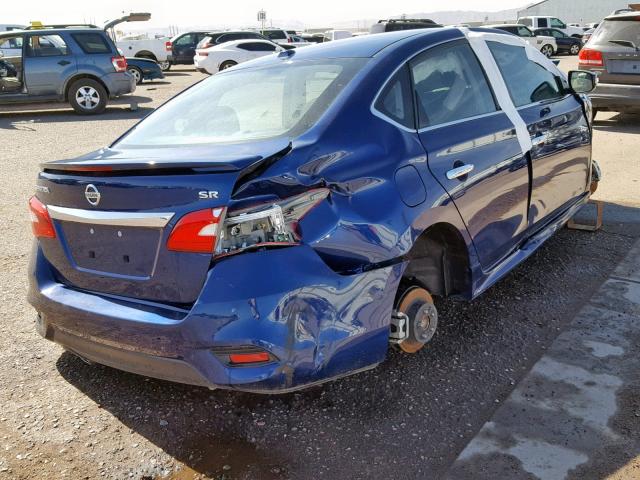 3N1AB7AP9JY294463 - 2018 NISSAN SENTRA S BLUE photo 4