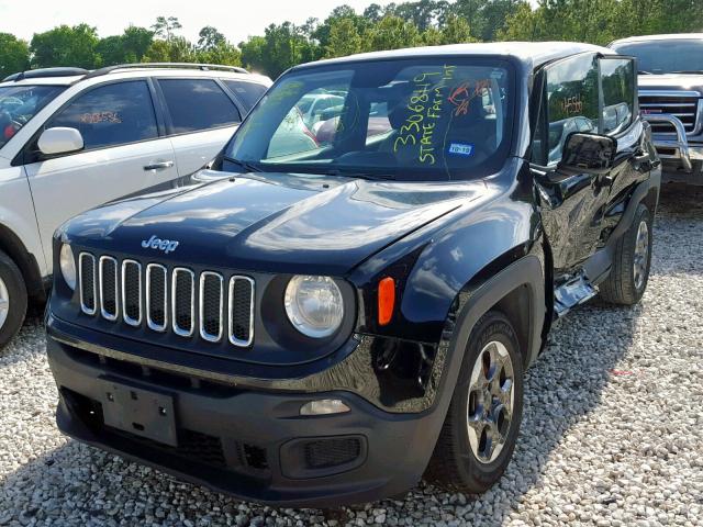 ZACCJAAT7FPB91301 - 2015 JEEP RENEGADE S CHARCOAL photo 2