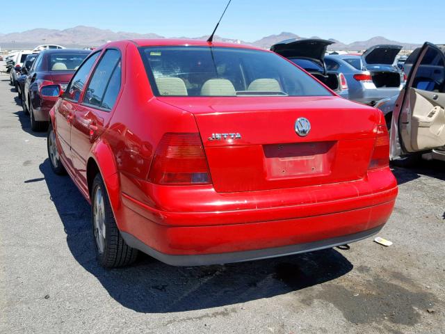 3VWSK69M72M067526 - 2002 VOLKSWAGEN JETTA GLS RED photo 3