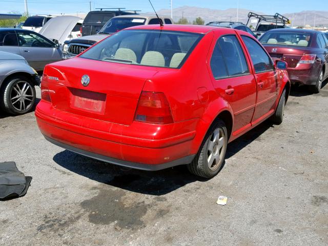 3VWSK69M72M067526 - 2002 VOLKSWAGEN JETTA GLS RED photo 4