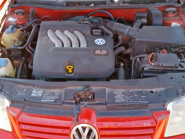 3VWSK69M72M067526 - 2002 VOLKSWAGEN JETTA GLS RED photo 7