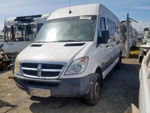 WD0PE845X85237959 - 2008 DODGE SPRINTER 2 WHITE photo 2