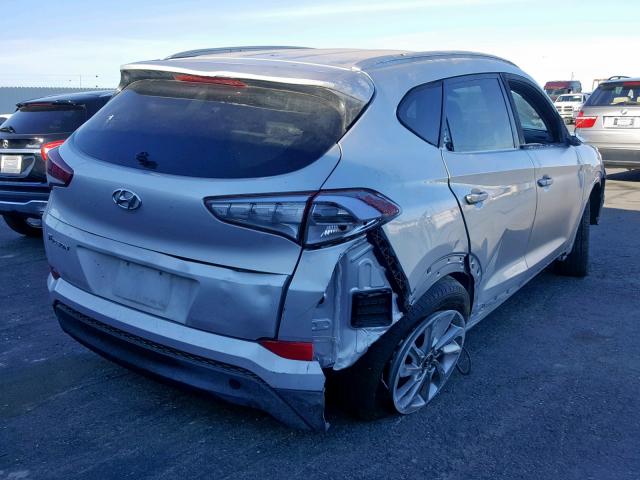 KM8J33A47JU689555 - 2018 HYUNDAI TUCSON SEL SILVER photo 4