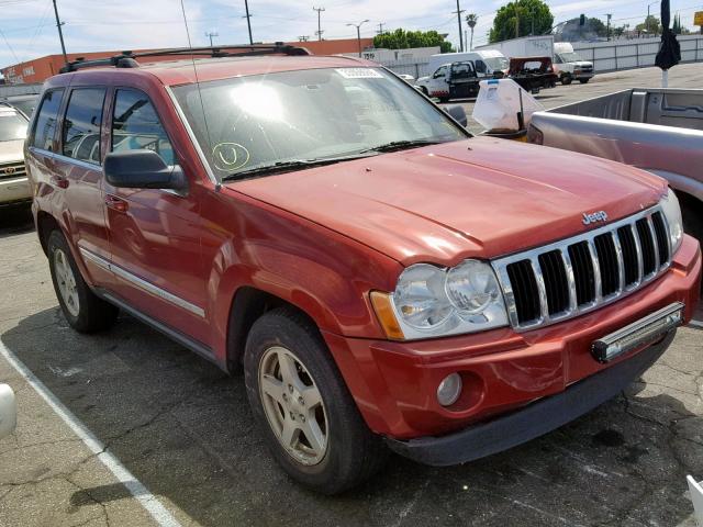 1J4HR58N05C631028 - 2005 JEEP GRAND CHER RED photo 1