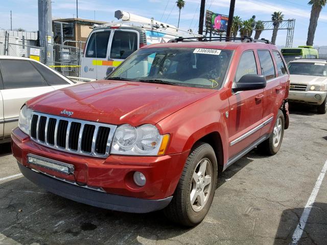 1J4HR58N05C631028 - 2005 JEEP GRAND CHER RED photo 2