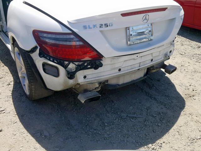 WDDPK4HA1EF083106 - 2014 MERCEDES-BENZ SLK 250 WHITE photo 9