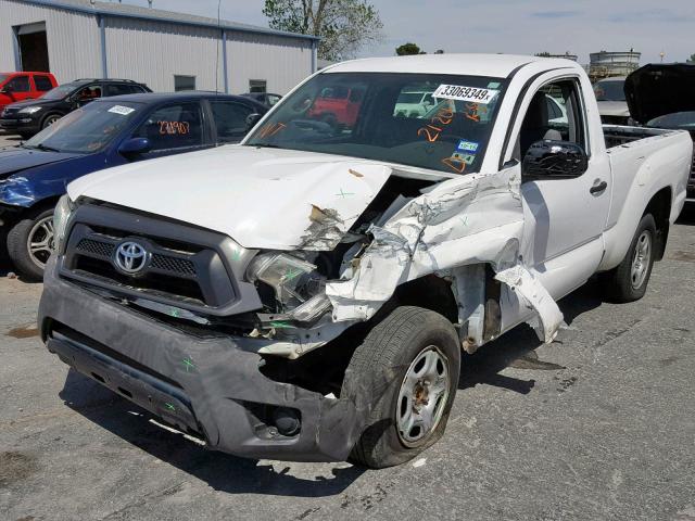 5TFNX4CN2DX019677 - 2013 TOYOTA TACOMA WHITE photo 2