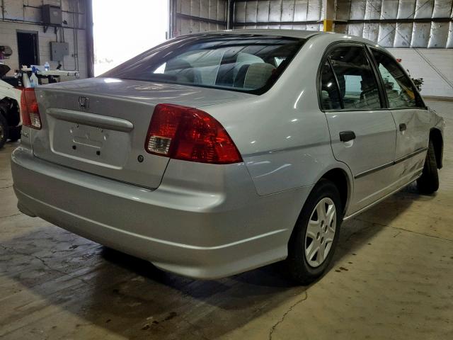 1HGES16375L007364 - 2005 HONDA CIVIC DX V SILVER photo 4