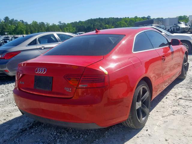 WAUCFAFR0EA041508 - 2014 AUDI A5 PREMIUM RED photo 4