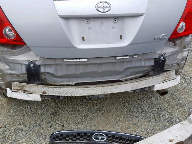 JTKDE167650001165 - 2005 TOYOTA SCION TC ვერცხლისფერი ფოტო 9