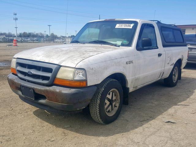 1FTYR10C8YPA39897 - 2000 FORD RANGER WHITE photo 2