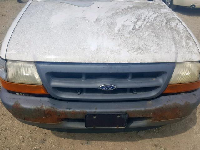 1FTYR10C8YPA39897 - 2000 FORD RANGER WHITE photo 7