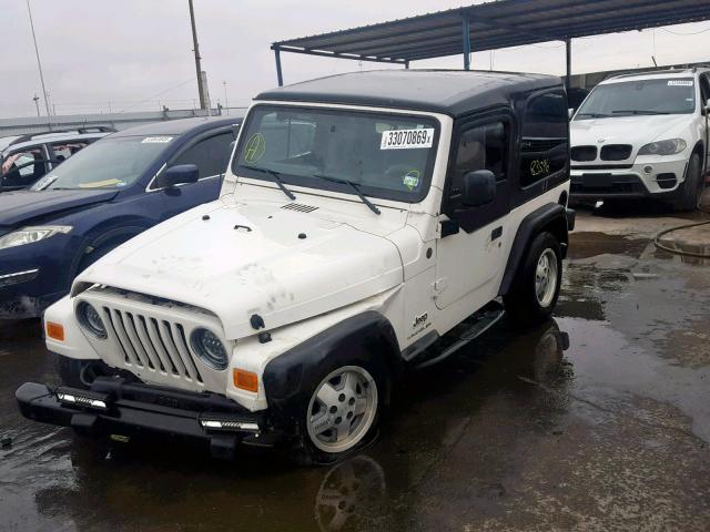 1J4FA29164P799773 - 2004 JEEP WRANGLER / WHITE photo 2