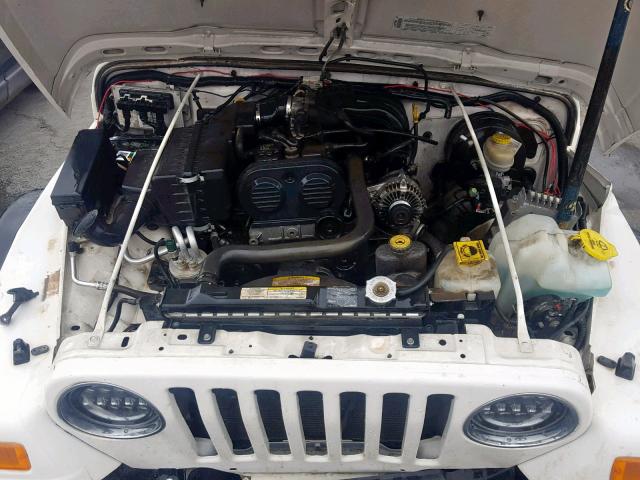 1J4FA29164P799773 - 2004 JEEP WRANGLER / WHITE photo 7