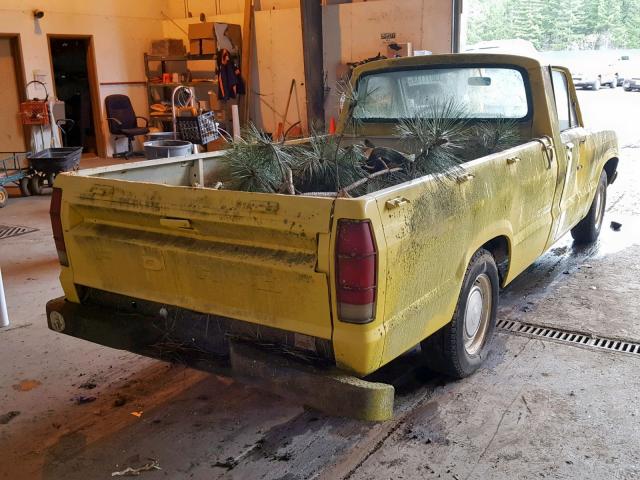 SGTAUU38163 - 1978 FORD COURIER YELLOW photo 4