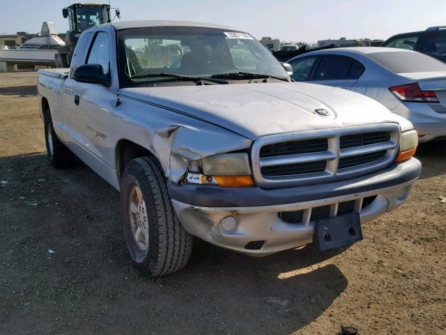 1B7GL22X21S289612 - 2001 DODGE DAKOTA GRAY photo 1