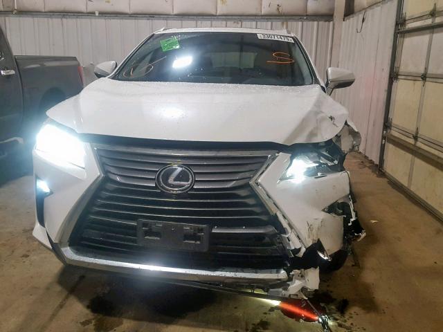 JTJDZKCA0J2013647 - 2018 LEXUS RX 350 L WHITE photo 9