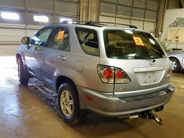 JTJHF10U320250603 - 2002 LEXUS RX 300 SILVER photo 3