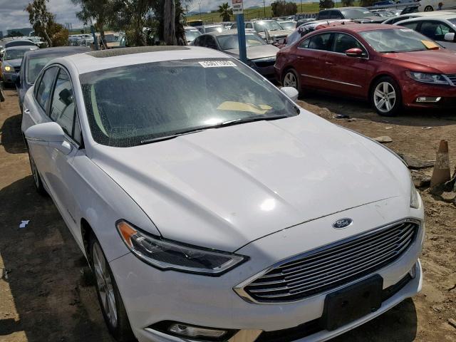 3FA6P0RUXJR116955 - 2018 FORD FUSION TIT WHITE photo 1