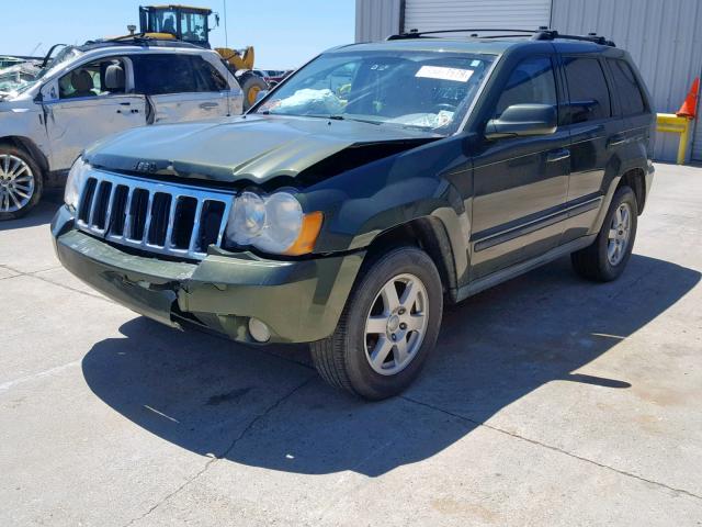 1J8GS48K28C127101 - 2008 JEEP GRAND CHER GREEN photo 2