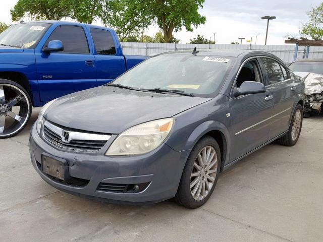 1G8ZV57718F198177 - 2008 SATURN AURA XR GRAY photo 2