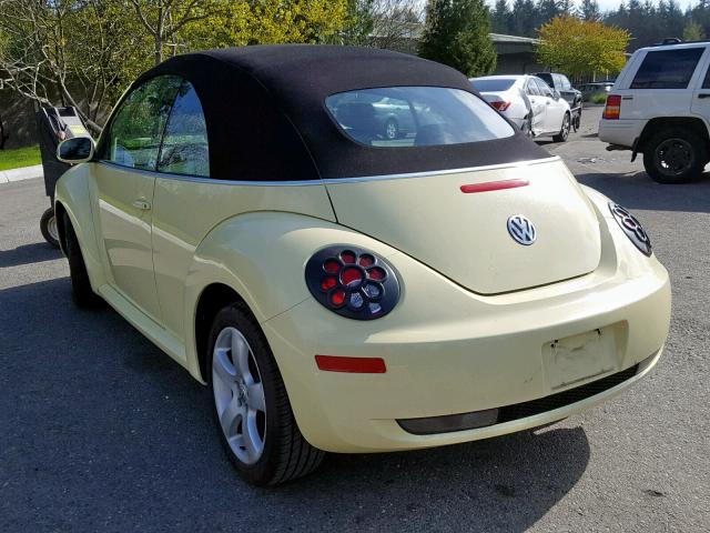 3VWSF31Y56M321869 - 2006 VOLKSWAGEN NEW BEETLE Gelb Foto 3