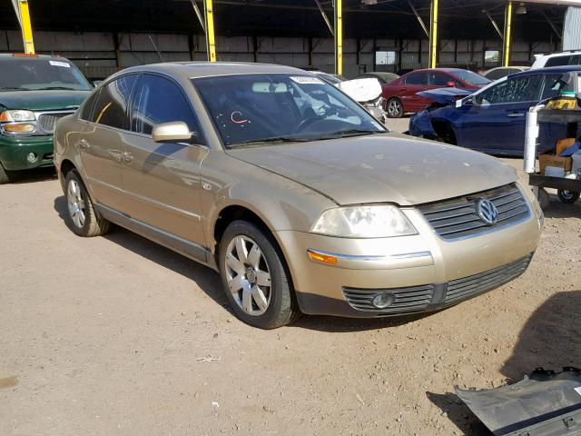 WVWRH63B91P278873 - 2001 VOLKSWAGEN PASSAT GLX GOLD photo 1