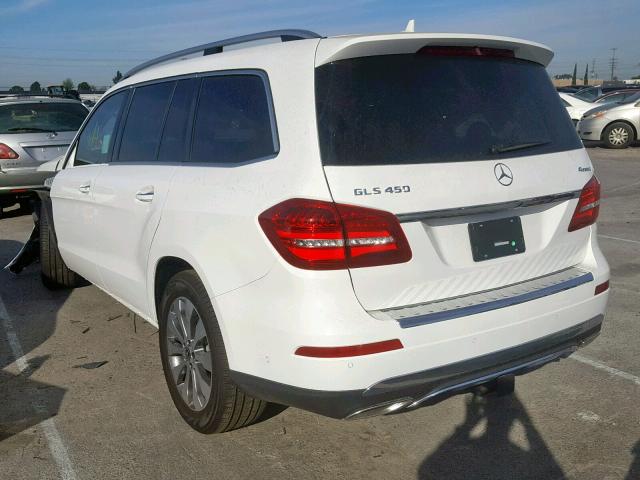 4JGDF6EEXKB227772 - 2019 MERCEDES-BENZ GLS 450 4M WHITE photo 3