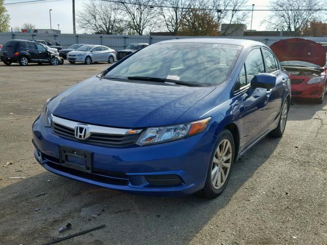 19XFB2F96CE017192 - 2012 HONDA CIVIC EXL BLUE photo 2