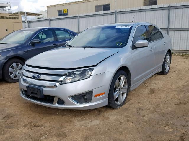 3FAHP0KC9AR288811 - 2010 FORD FUSION SPO SILVER photo 2