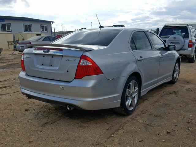 3FAHP0KC9AR288811 - 2010 FORD FUSION SPO SILVER photo 4