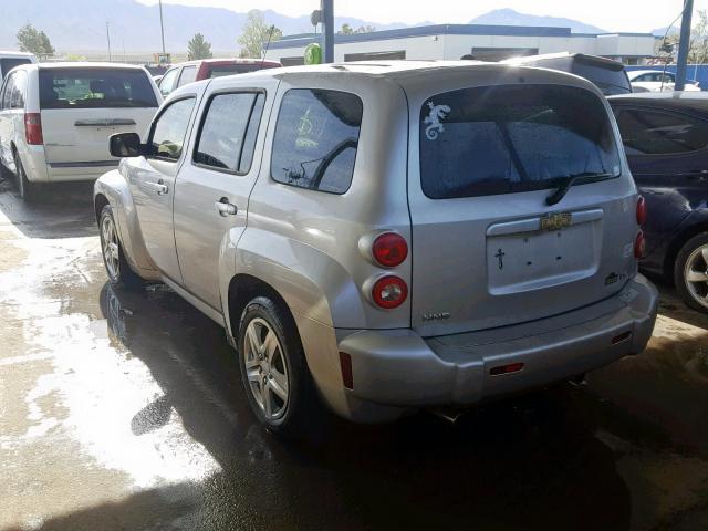 3GNDA13D87S620222 - 2007 CHEVROLET HHR LS Plata foto 3