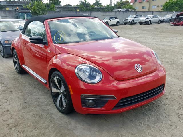 3VW7T7AT7EM813019 - 2014 VOLKSWAGEN BEETLE TUR RED photo 1