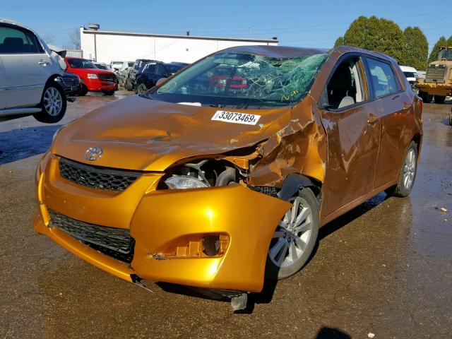 2T1KU40E59C095111 - 2009 TOYOTA COROLLA MA ORANGE photo 2